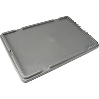Quantum Storage Systems Cover For Stack & Nest Tote - Grey - 3 Pack-For series - SNT225, SNT230