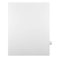 Mark Maker Legal Exhibit Index Tab White Single Tabs, 1/25th Cut, Letter Size, No Holes, Number 145, 25 Pack-White Single Tabs, 1/25th Cut