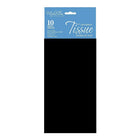 MillBrook Papier de soie, Noir, 10 feuilles par paquet, caisse de 12 (93024)-Papier de soie