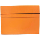 JAM Paper Thin Portfolio Carrying Case with Elastic Closure, 9.25 x 12.5, Orange, 2 Pack (154528544g)-Size: 9.25" x 12" x .5"