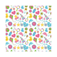 Millbrook Studios Baby Roll Wrap 10 Pack (60038), Baby Icons, 10 Pack (60038)-55 gsm paper