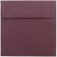 JAM Paper 6 x 6 Square Envelopes, Burgundy, 100 Pack (36395838g)-Burgundy