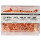 19mm Binder Clips - Rose Gold - 24 Pack-19mm Binder Clips