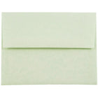 JAM Paper A2 Invitation Envelopes, 4.38 x 5.75, Parchment Green Recycled, 100 Pack (75066g)-Green