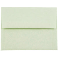 JAM Paper A2 Invitation Envelopes, 4.38 x 5.75, Parchment Green Recycled, 100 Pack (75066g)-Green