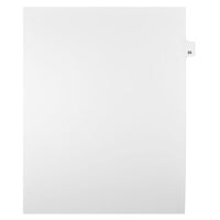Mark Maker Legal Exhibit Index Tab White Single Tabs, 1/25th Cut, Letter Size, No Holes, Number 55, 25 Pack-White Single Tabs, 1/25th Cut