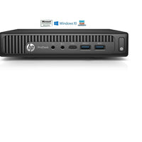 HP Refurbished PRODESK 600G1 Compact Desktop Computer 3.1 GHz Intel Core i3 4160T, 256 GB SSD, 8GB DDR3, Windows 10 Professional-3.1 GHz Intel Core i3 4160T processor (3 M cache)