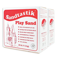 Sandtastik Play Sand - 50 lb. - Sparkling Natural White-Compacts to build sandcastles, various shapes when moistened
