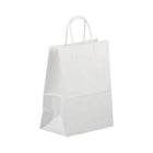 Jam Paper Solid Gift Bags - Medium - 8 1/4" x 10" x 5" - White Kraft - 100 Pack-Color: White Kraft