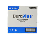 DuraPlus 1-Ply Bathroom Tissue - White - 48 Pack-It delivers softness, absorbency and premium performance