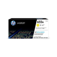 HP 655A (CF452A) Yellow Original LaserJet Toner Cartridge-Standard toner cartridge, up to 10500 pages