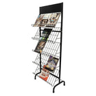Eddie's Hang-Up Display Ltd. Single Sided Metal Literature Rack-Black