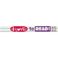 Musgrave Pencil Company - "I Love to Read" #2 Pencils - Paquet de 144-Wood Cased Pencils with Superior Eraser