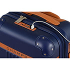 Champs Vintage 21" Hardside Carry-on Luggage - USB Port - Navy-Expansion Capability