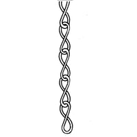 Campbell Chains, Chain Length: 100' (30.4 M), Working Load Limit: 16 Lbs. (0.008 Tons) (801424)-Working Load Limit: 16 lbs. (0.008 tons)