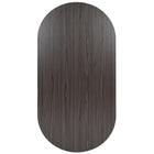 Flash Furniture 6 Foot (72 inch) Oval Conference Table - Rustic Grey-Modesty Panel adds stability