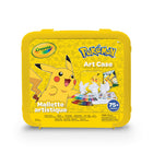 Crayola Pokemon Art Case-Includes 1 reusable storage case, 24 crayons, 12 fine line markers, 10 broad line markers, 3 character standees, 16 colouring pages, 16 blank pages, 3 sticker sheets and 1 poster