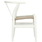 Nicer Furniture Wegner Wishbone Chair - White - 2 Pack-Sturdy construction