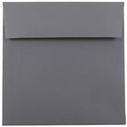 JAM Paper 6 x 6 Square Envelopes, Dark Grey, 250 Pack (36396439H)-Gray dark base square envelope
