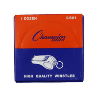 Champion Sports Medium Weight Plastic Whistles, 48 Pack (CHS601)-Plastic