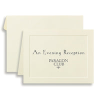 St. James Note Cards w/ Envelopes - 4-1/4 x 5-1/2” - Ivory - Laser/Inkjet Printable - Traditional Emboss - 40 Pack-Premium 47 lb bond paper, simple yet elegant