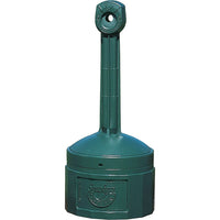 Justrite Smokers Cease-Fire 4 Gal, 16 1/2" x 38 1/2", Forest Green-FM approved