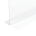 Deflecto Classic Image Double Sided Sign Holder - Landscape - 11"W x 8 1/2"H - Clear-For use on desk or countertop