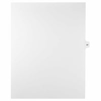 Mark Maker – Onglets séparateurs juridiques blancs, 1/15 onglets, format lettre, sans trous, numéro 97, 25/paquet-Onglets séparateurs blancs, 1/15 onglets