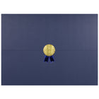 St. James - Porte-certificats/porte-documents - Sceau d'or avec ruban bleu - bleu marine - paquet de 5-Ajoutez une touche d'élégance, de cérémonie et de sincérité à l'attribution de reconnaissance