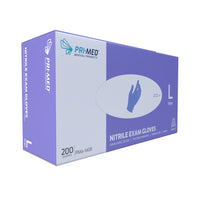 PRIMED Advance Nitrile Examination Gloves - Large - Blue - 200 Pack-Nitrile Exam Gloves, Large