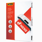 Fellowes 12.5” Laminator Value Bundle with 100 Letter 3 Mil Pouches and 100 Menu 5 Mil Pouches-Includes 100 Pack of 3 mil Letter Pouches and 100 Pack of 5 mil Menu Pouches