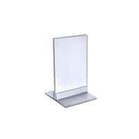 Azar Displays – Porte-affiche vertical/horizontal en acrylique avec languette, 6 x 4 po, transparent, 10/paquet (102726)-S’utilise à la verticale ou à l’horizontale selon vos besoins