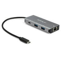 StarTech 3,Port USB,C Hub with LAN Port , 10Gbps , 2x USB,A & 1x USB,C-Adds one LAN port, one USB-C and two USB-A ports to your Mac, Windows, Linux or other USB-C laptop
