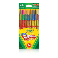 Crayola Mini Twistables Crayons - Assorted Colours - 24 Pack-24 mini Twistables crayons per pack