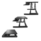 StarTech – Convertisseur de bureau en poste de travail debout, 35 po (ARMSTSLG)-Capacité de poids de 28 lb (12,7 kg)