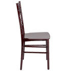 Flash Furniture HERCULES Series Mahogany Resin Stacking Chiavari Chair - 2 Pack-Stack Quantity: 8
