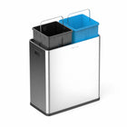 Step N' Sort Motion Sensor 2-Compartment Trash and Recycling Bin with Removable Inner Bins - 60L-Sensor includes countdown timer with low battery life indicator