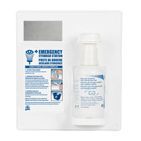 Single Eyewash Station with Sterile Eye Cup - 500 mL-Built-in sterile eye cup designed to keep your eyelid open ensuring a gentle and effective rinse