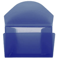 JAM Paper Plastic Business Card Case, Ice Blue, 5 Pack (363641g)-Ice blue