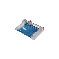 Dahle 440 14 1/8" Premium Rolling Paper Trimmer-Blade is encased in a protective housing for safety