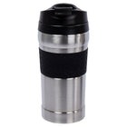 PURE Drinkware Water Bottle and Coffee Tumbler Set, 17 oz, Silver, Black-Purpose: great as a gift or perfect for everyday use, available in various colours and style