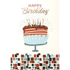 MillBrook Studio Greeting Cards/Envelopes - 5-3/8" W x 7-3/4" H - Multi Color Squares - 18 Pack-Card shop quality greeting cards