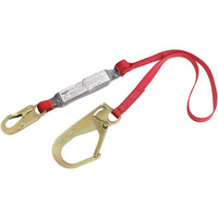 Protecta Pro Pack Shock Absorbing Lanyards, 6', Gate Hook-Pack-type shock absorber limits fall arrest forces to 900 lbs. for added safety