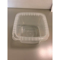 Square Polyprolyene Container, Clear, 16 oz., 700 Pack-Clear