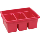 Copernicus Educational Products Leveled Reading Large Divided Book Tubs, Red (CEPCC4069R)-Two built in dividers keep books upright and organized