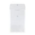 JAM Paper® – Enveloppes plastique transparent avec bouton et ficelle, 9 3/4 x 14 1/2 po, format légal à rabat ouvert, paq./12-Taille : 9,75 po x 14,5 po