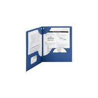 Smead Lockit Letter 2-Pocket File Folders, Dark Blue, 25 Pack-Unique flap at top folds over to secure your important documents and prevents them from falling out