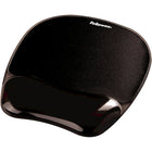 Fellowes Crystal Gel  Mouse Pad/Wrist Rest, Black-Wrist support conforms to your wrist and redistributes pressure points