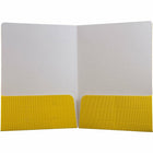 JAM Paper Corrugated Fluted Folders, Yellow, 12 Pack (87499g)-Yellow
