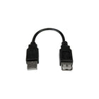 StarTech 6In USB 2.0 Extension Adapter Cable A To A, M/F-Cable Type: USB
